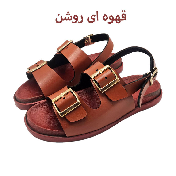 صندل زنانه سیی 1966 مدل دو سگک طبی کد 2428