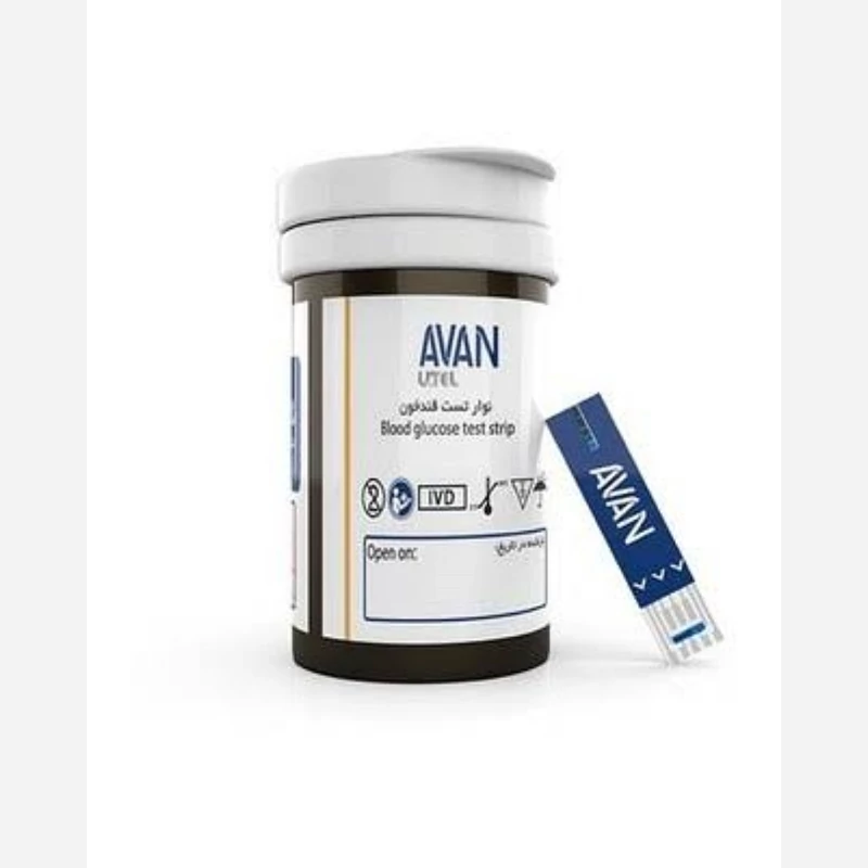 نوار تست قند خون اوان Avan بسته 25 عددی