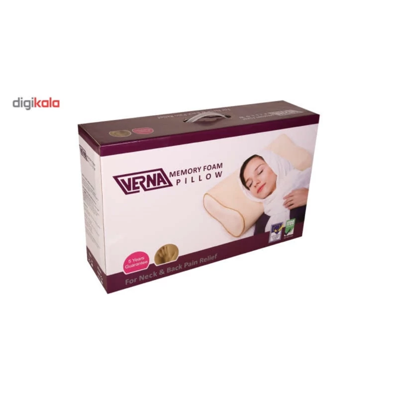 بالشت طبی ورنا verna سایز  مدیوم نرم با 5 سال گارانتی تعویض
