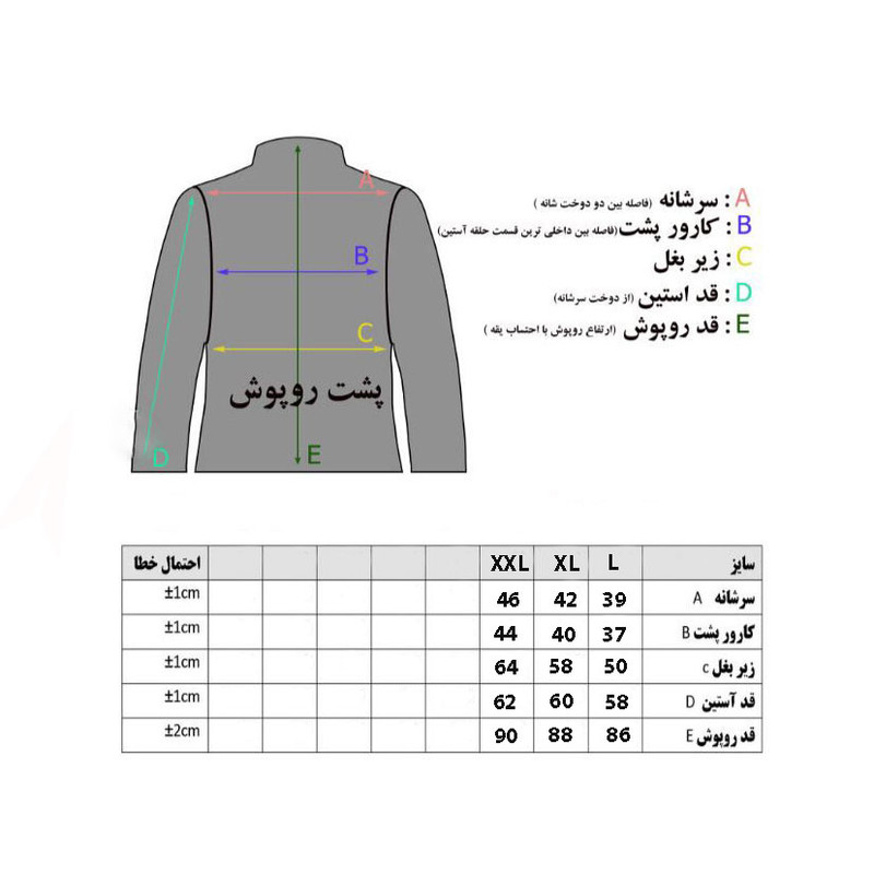 روپوش آشپزی سیی مدل شِف کد 1215
