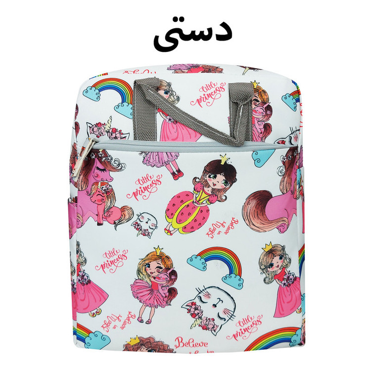 کوله پشتی بچگانه سیی مدل پرنسس و یونیکورن سه کاره کد 226.7