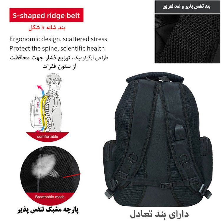 کیف لپ تاپ سیی مدل گابل کد 1983 مناسب برای لپ تاپ تا 15.6 اینچی