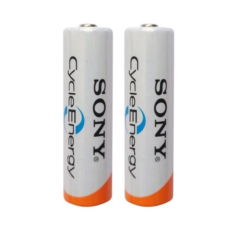 باتری دوتایی قلمی شارژی Sony CycleEnergy Ni-MH AA 2500mAh