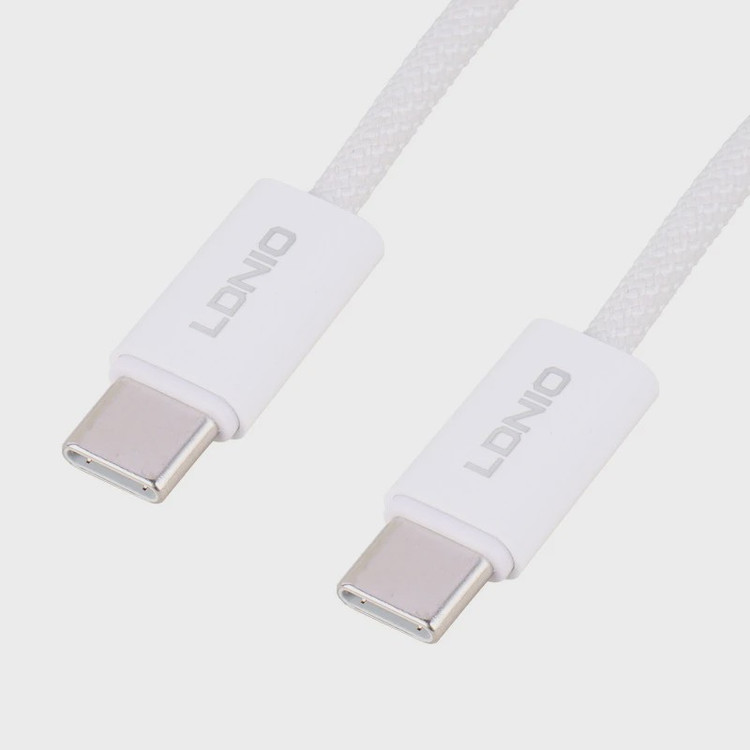 کابل دو سر تایپ سی فست شارژ 65 وات الدینیو LC901C طول 1 متر