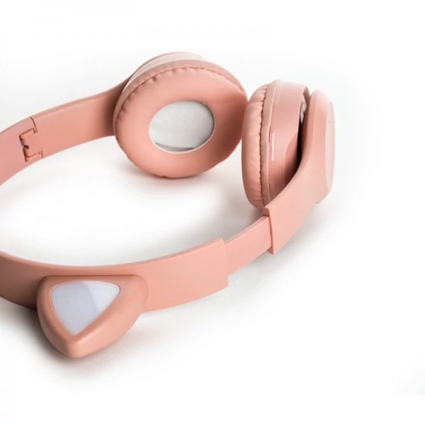 هدست بلوتوث رم خور گربه ای Cat Ear مدل P47M - رنگ : طوسی