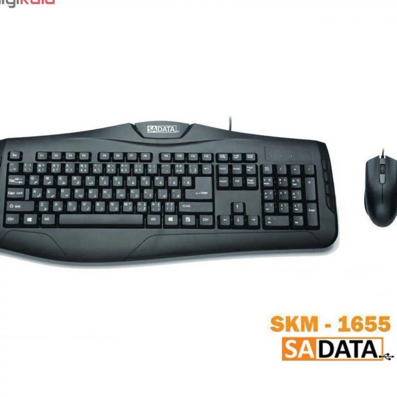 کیبورد و ماوس سادیتا مدل SKM-1655 با حروف فارسی مدل 1