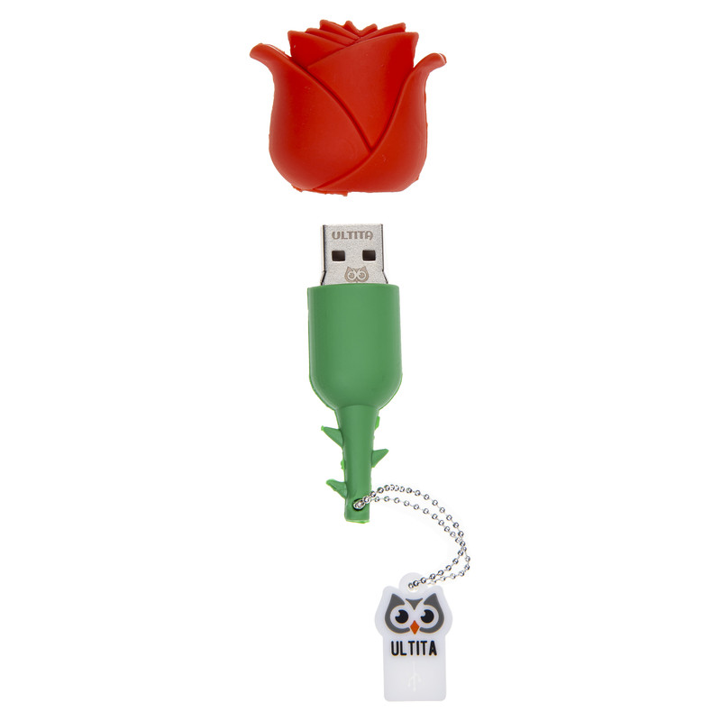 فلش مموری Usb 2.0 اولتیتا مدل گل رز ظرفیت 128 گیگابایت