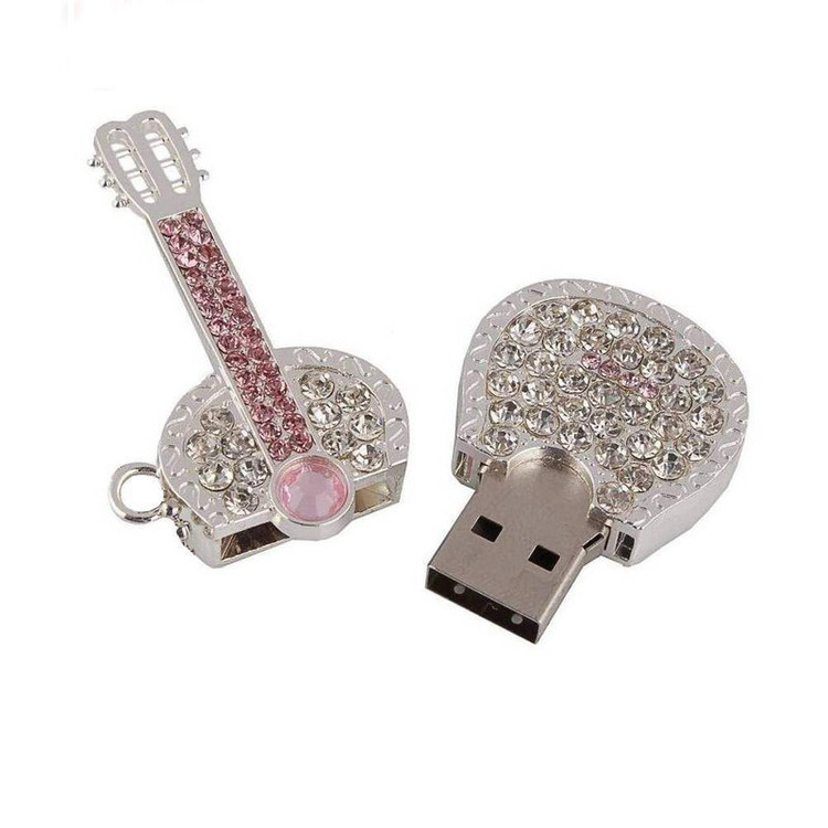 فلش مموری Usb 2.0 اولتیتا مدل گیتار فلزی ظرفیت 128 گیگابایت