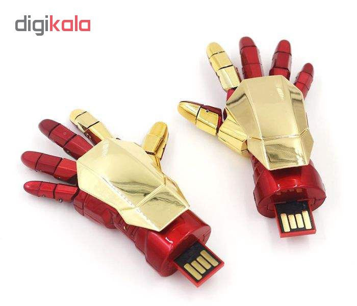 فلش مموری طرح دست مرد آهنی مدل Ul-Hk01 ظرفیت 64 گیگابایت
