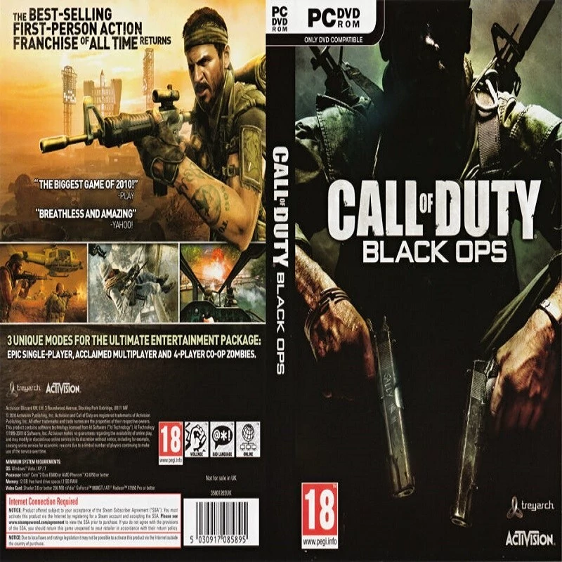 بازی کامپیوتری CALL OF DUTY BLACK OPS مدل 1