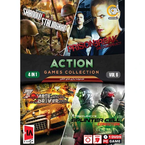 بازی کامپیوتر Action Games Collection 4in1 Vol.6 PC 1DVD9 گردو