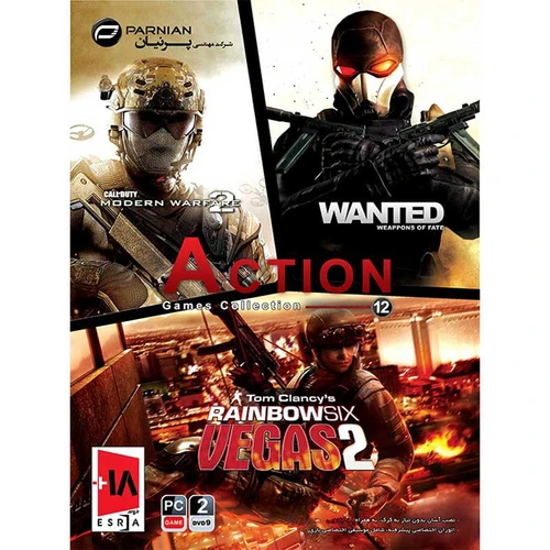بازی کامپیوتر Action Games Collection 12 PC 2DVD9 پرنیان