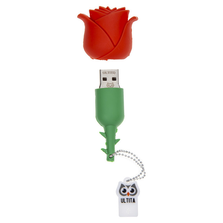 فلش مموری Usb 2.0 اولتیتا مدل گل رز ظرفیت 16 گیگابایت