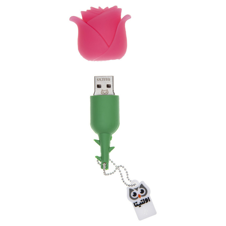 فلش مموری Usb 2.0 اولتیتا مدل گل رز ظرفیت 16 گیگابایت