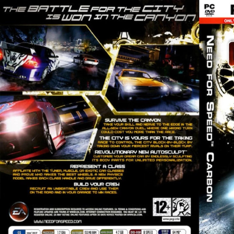 بازی کامپیوتری نید فور اسپید Need for Speed Carbon