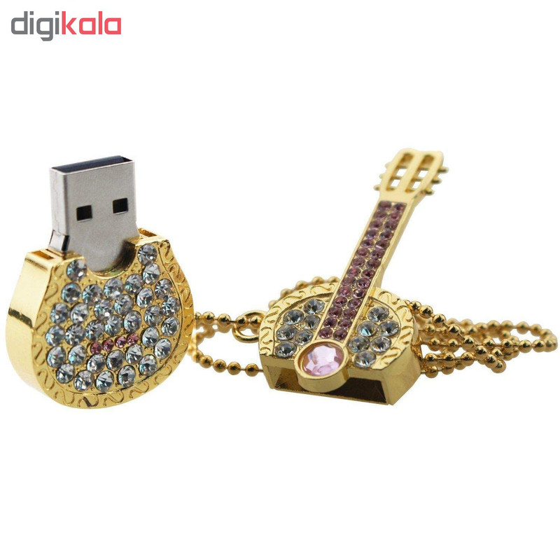 فلش مموری مدل Ul-Gr01 طرح گیتار ظرفیت 64 گیگابایت