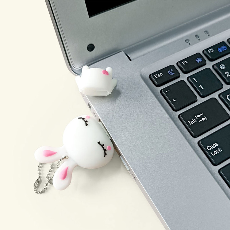 فلش مموری طرح خرگوش ایستاده مدل Ul-rabbit01 ظرفیت 128 گیگابایت