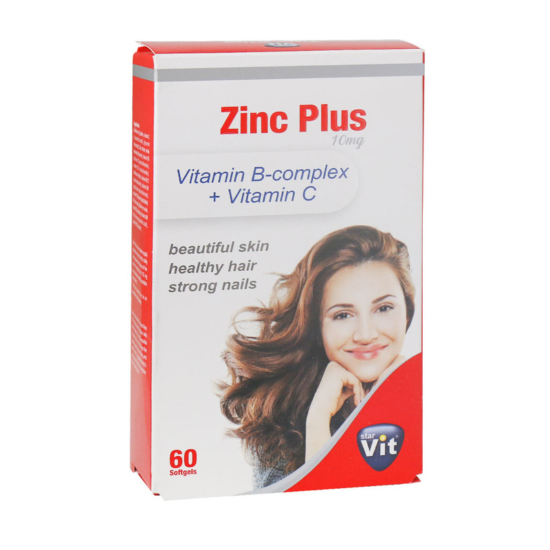 کپسول زینک پلاس 10 میلی گرم استار ویت بسته 60 عددی