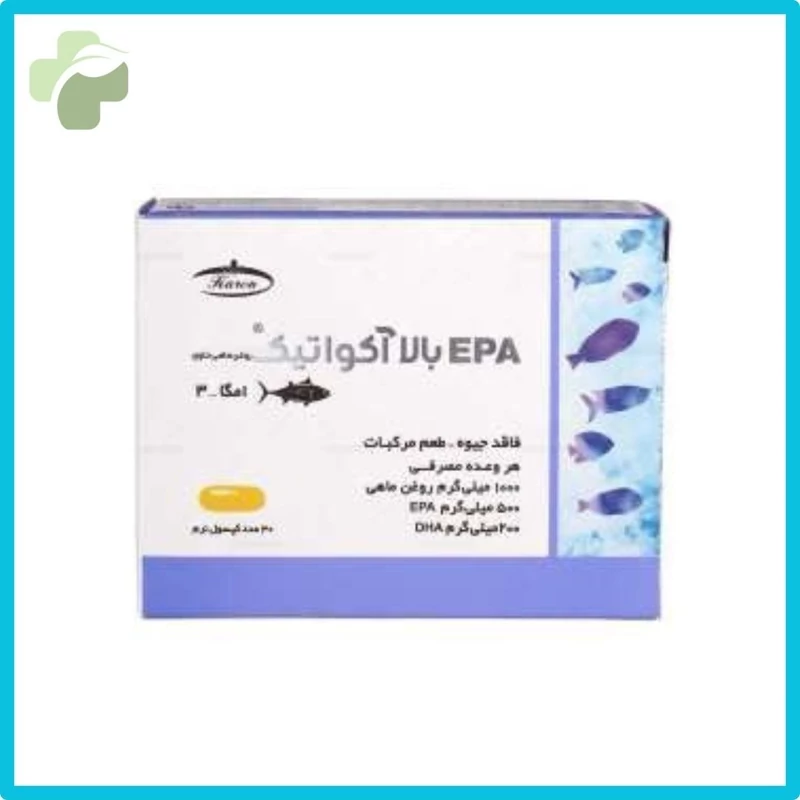 روغن ماهی EPAبالا استاتید30 عددی-مکمل تغذیه ای برای انرژی و تمرکز