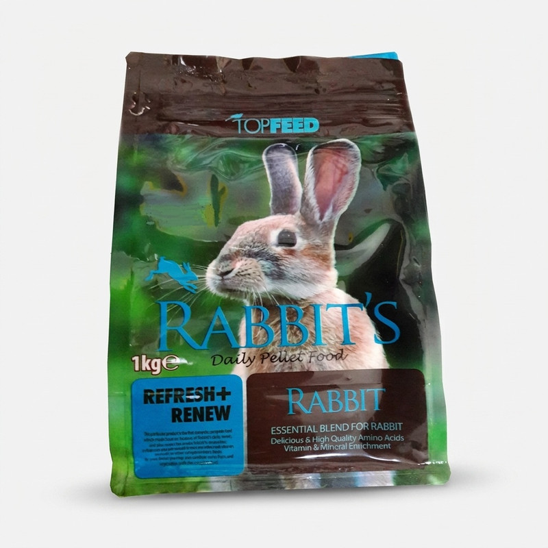 غذای خشک خرگوش تاپ فید مدل Rabbit Daily PelletFood وزن 1 کیلوگرم