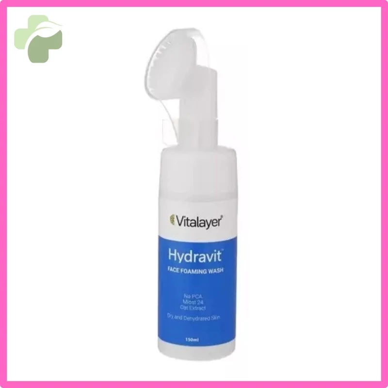 فوم شستشوی صورت ویتالیر مدل hydravit مناسب پوست خشک