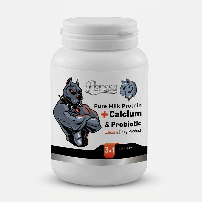 پودر مکمل کلسیم سگ پرسا مدل Probiotic وزن 200 گرم