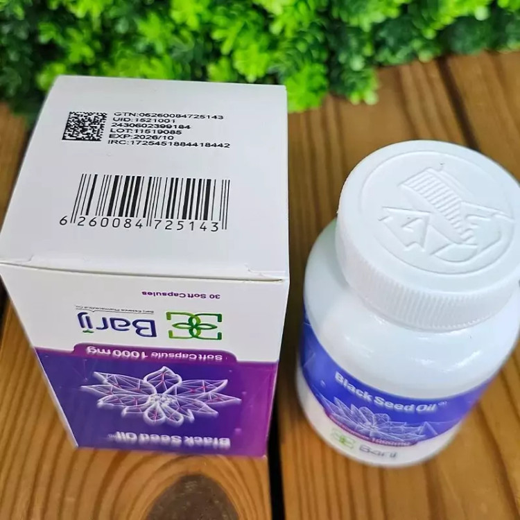 فرآورده روغن سیاه دانه باریج اسانس 30 عدد