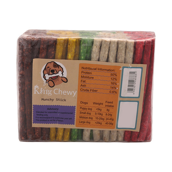 تشویقی سگ کینگ چووی مدل Munchy Sticks وزن 750 گرم بسته 100 عددی