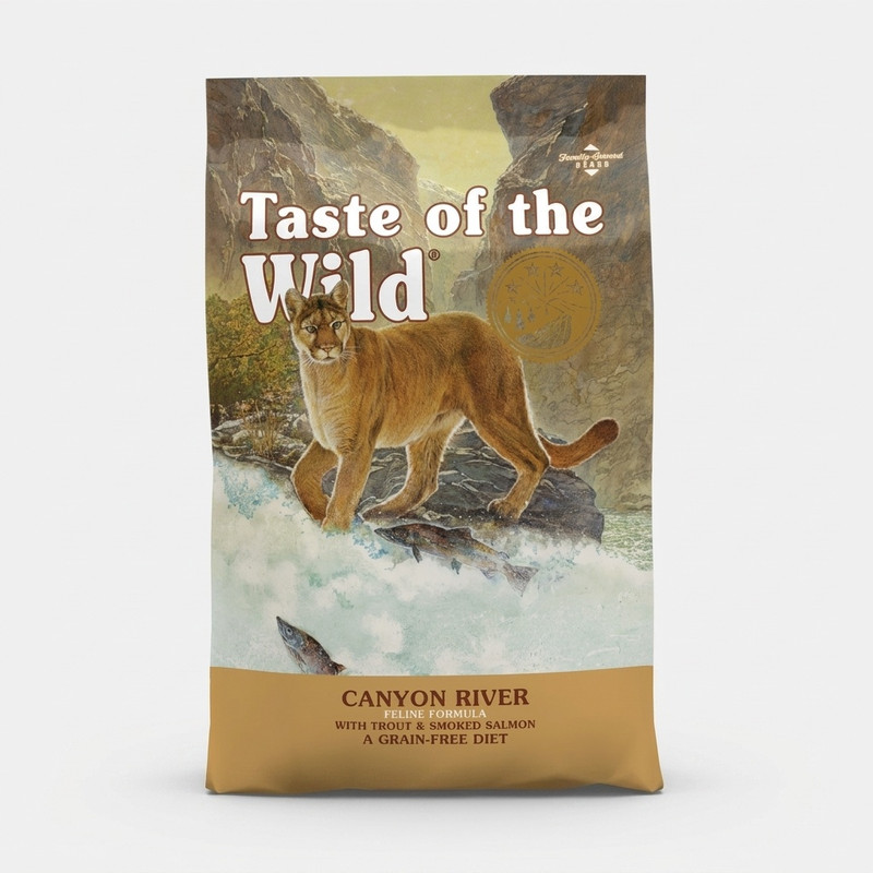 غذای خشک گربه تیست آف ویلد مدل Canyon River Feline Recipe طعم قزل آلا و سالمون وزن 2 کیلوگرم