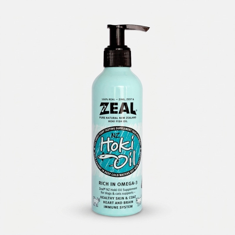 روغن ماهی سگ و گربه زیل مدل Hoki Oil وزن 225 گرم