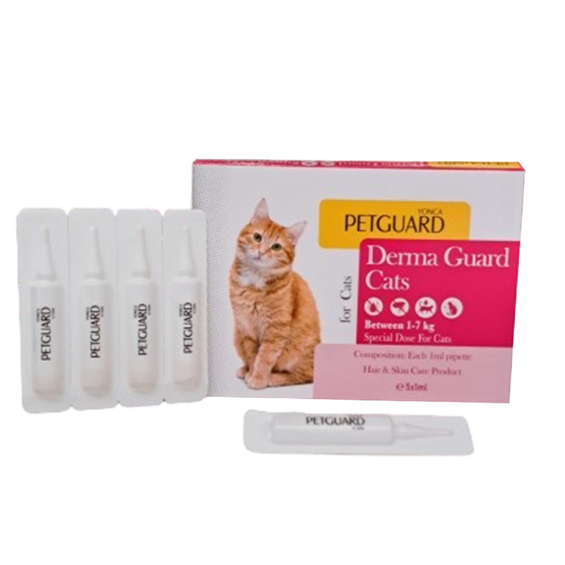 قطره گربه پت گارد مدل Derma Guard ضد کک و کنه وزن 100 گرم