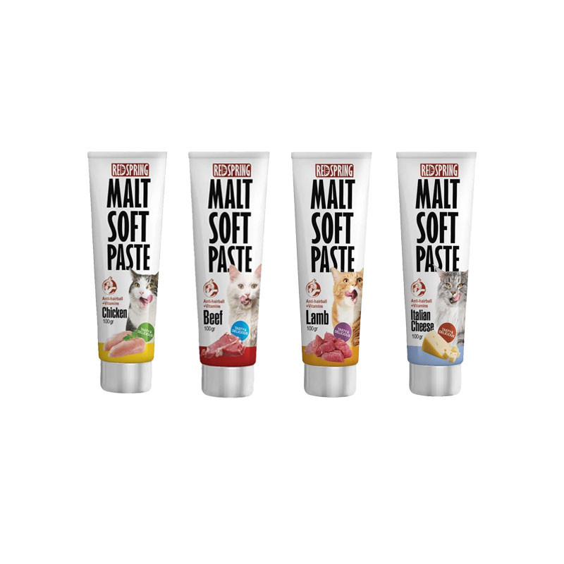 خمیر مالت گربه رداسپرینگ مدل Malt Soft Paste Mix Pack بسته 4 عددی