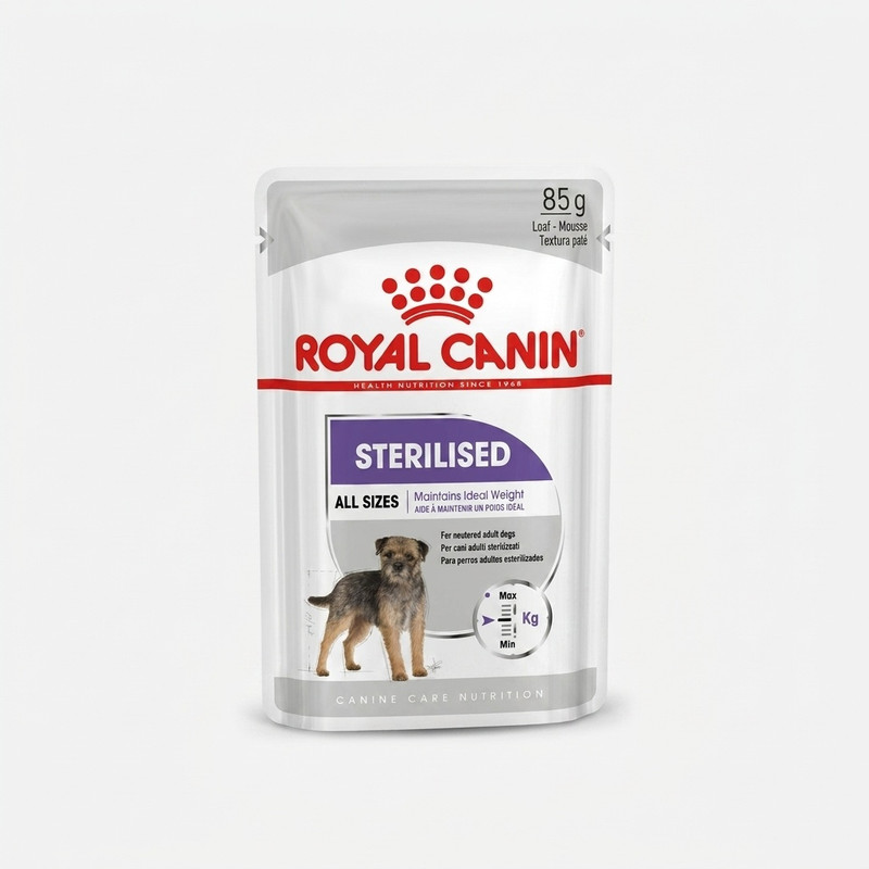 پوچ سگ عقیم شده رویال کنین مدل Sterilised وزن 85 گرم