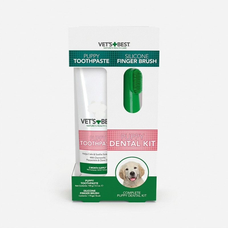 ست خمیر دندان و مسواک انگشتی وتس بست مدل Dental Set