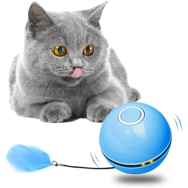 اسباب بازی سگ و گربه مدل توپ کد Spinning Cat Ball with Led Light