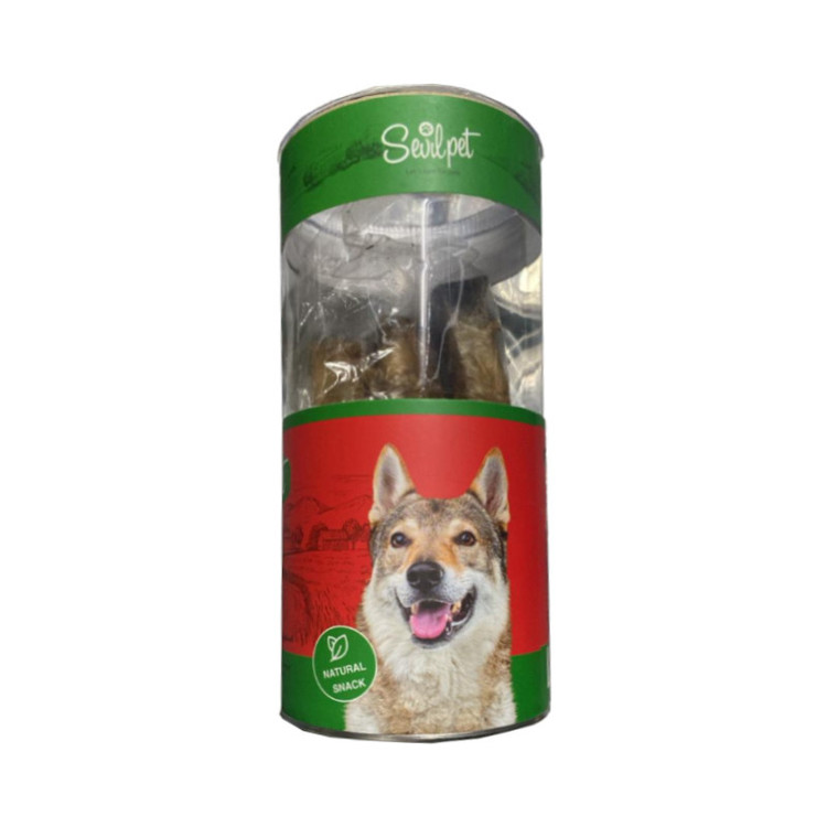 تشویقی سگ مدل Scalp Twisted Rib Bone Dog Snack دورپیچ اسکالپ وزن 100 گرم بسته 4 عددی