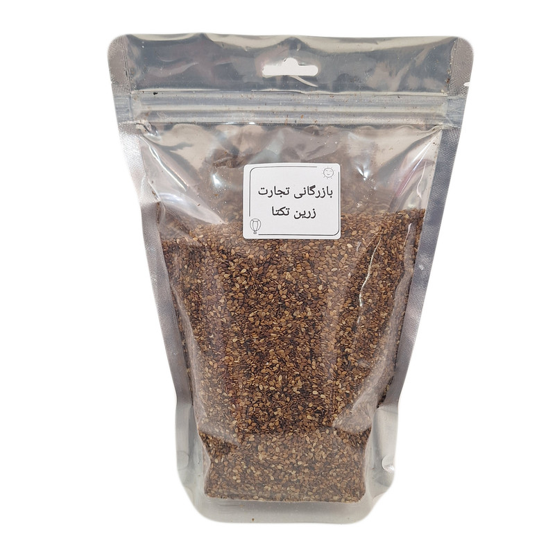کنجد قهوه ای بوداده - 500 گرم