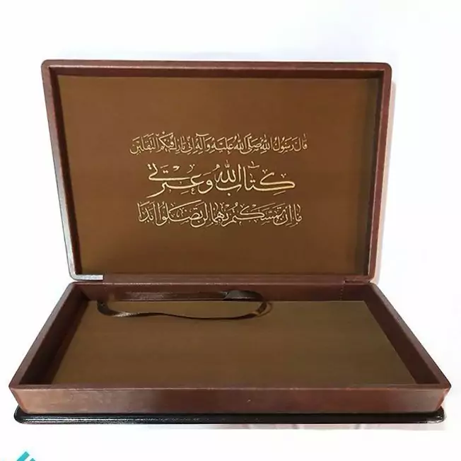قاب قرآن mdf و چرم ، بسیا ر نفیس و عالی ، مخصوص قرآن رحلی