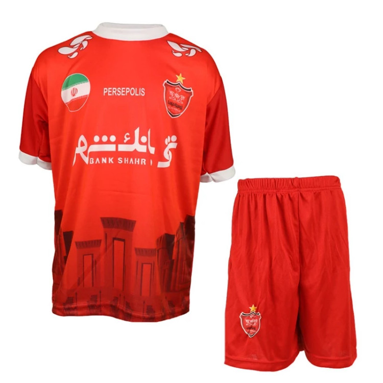 پوشاک ورزشی؛ ست پیراهن و شورت پرسپولیس علیپور