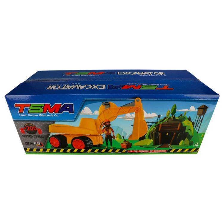 اسباببازی بیل مکانیکی تسما (بزرگ، سوار شونده، شنکش)