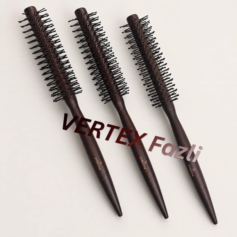 برس گرد چوبی آرایشگری 24 عددی professional