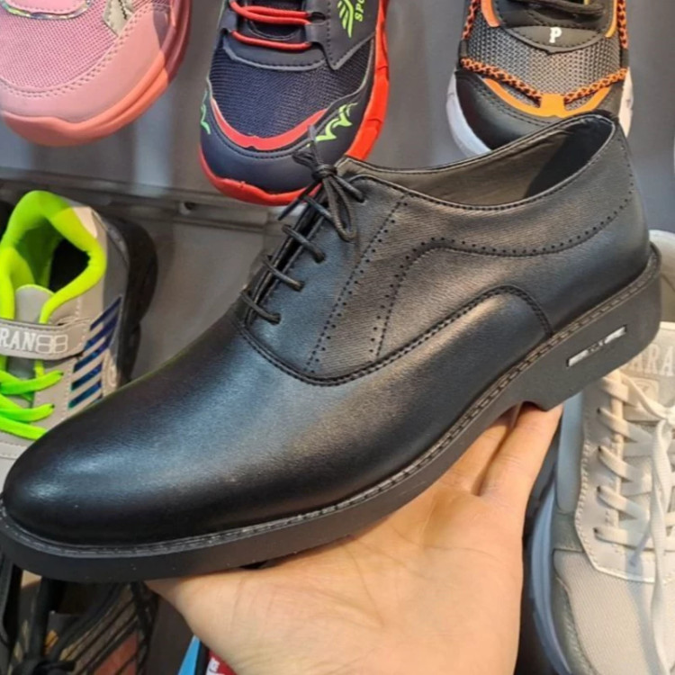 کفش چرم مردانه رسمی و مجلسی مدل تیگو