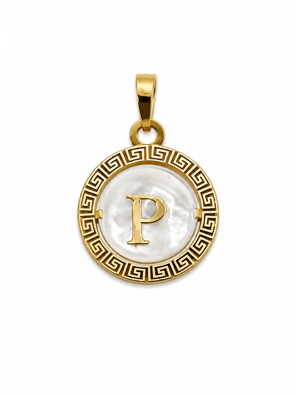 پلاک طلا حروف P
