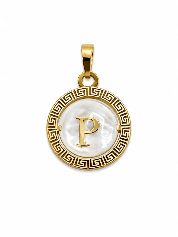 پلاک طلا حروف P