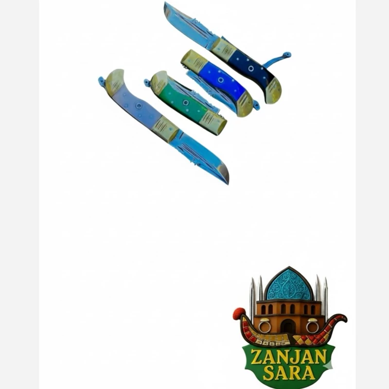 چاقو تاشو ضامن دنده ای فنر استاد معرفت زنجان