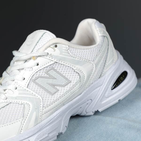 کتونی نیوبالانس 530 تمام سفید کفش راحتی پسرانه خاص اسپرت