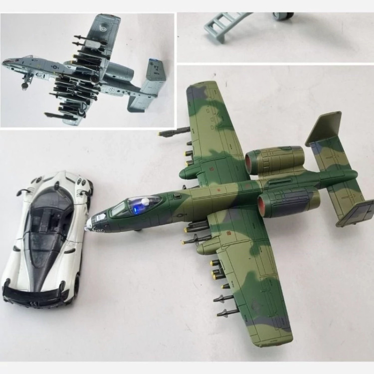 اسباب بازی هواپیما جنگی A10 فلزی ماکت هواپیمای فلزی A 10 Thunderbolt II