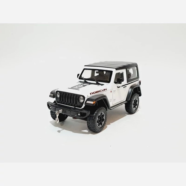 اسباب بازی ماشین فلزی جیپ روبیکان Jeep RUBICON رنگ سفید