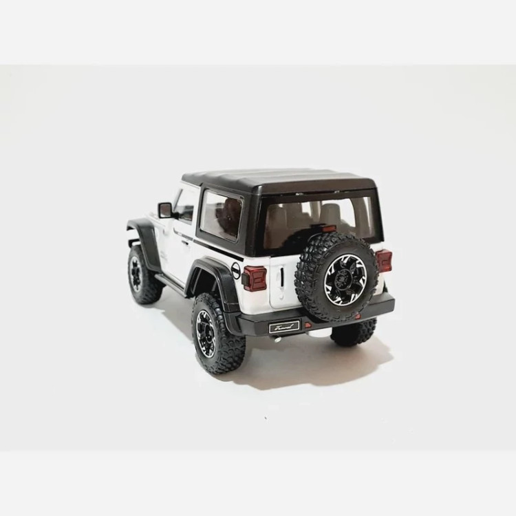 اسباب بازی ماشین فلزی جیپ روبیکان Jeep RUBICON رنگ سفید