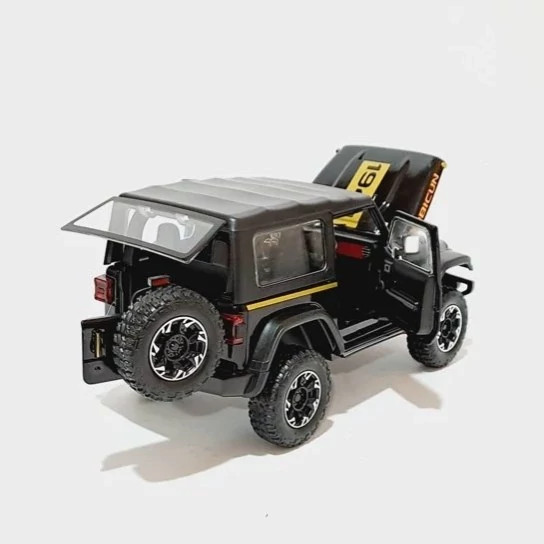 اسباب بازی ماشین فلزی جیپ روبیکان Jeep RUBICON رنگ مشکی